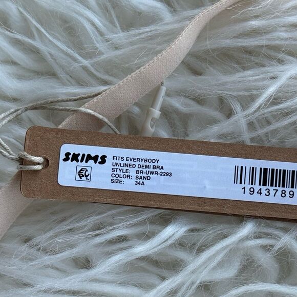 Skims Fits Everybody Unlined Demi Bra Sand Size 34A - Picture 8 of 8